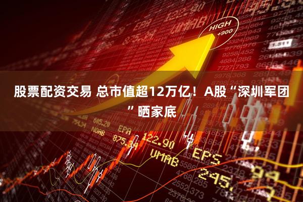 股票配资交易 总市值超12万亿！A股“深圳军团”晒家底